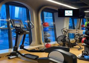 Fitness centrum a/nebo fitness zařízení v ubytování Millennium Place Dubai Marina
