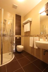 Kúpeľňa v ubytovaní Hotel Sladovna