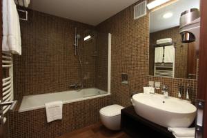 Kúpeľňa v ubytovaní Hotel Sladovna