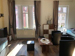 A seating area at Appartements Nordhausen