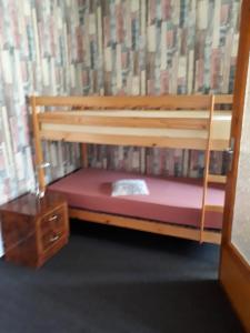 Postel nebo postele na pokoji v ubytování Ferienhaus Krähmer