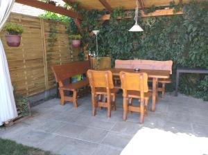 Patio nebo venkovní prostory v ubytování Ubytování v soukromí Opolany u Poděbrad