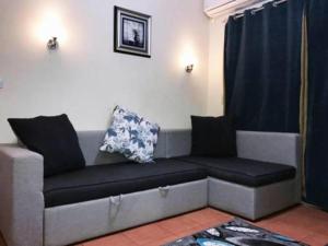 A seating area at Studio chalet Porto South Beach families