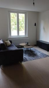 
a living room filled with furniture and a window at Apartamenty Eindhoven in Eindhoven
