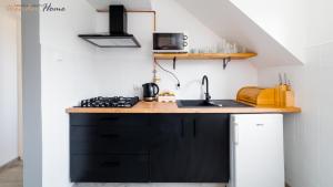 Kuchnia lub aneks kuchenny w obiekcie Wonder Home - Apartamenty w cichej i zielonej części Karpacza - z miejscem na grilla i parkingiem