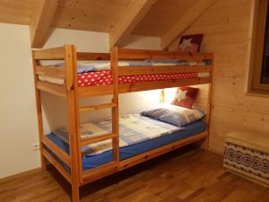 Posteľ alebo postele v izbe v ubytovaní Auszeit Almhaus Schmalzbauer