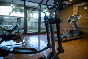 Het fitnesscentrum en/of fitnessfaciliteiten van Hotel San Martin