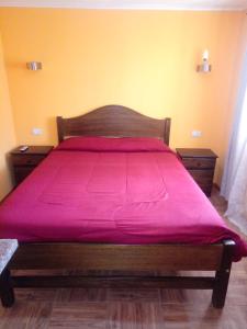 Postel nebo postele na pokoji v ubytování Habitaciones y Apartamentos el Caleuche El Tabo
