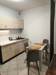 Kuchyň nebo kuchyňský kout v ubytování Metropole De Luxe Suite