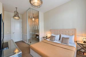 Posteľ alebo postele v izbe v ubytovaní 6 rooms