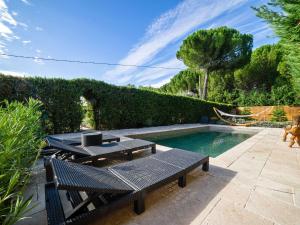 The swimming pool at or close to Stone holiday home with private pool