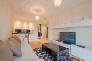 TV a/nebo společenská místnost v ubytování Platinum Towers Hotel Apartments