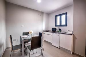 Kuchyňa alebo kuchynka v ubytovaní Apartamentos Santa Clara