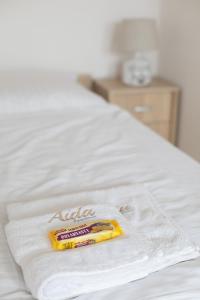Posteľ alebo postele v izbe v ubytovaní AIDA Sport Apartman