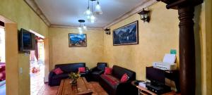 Μια τηλεόραση ή/και κέντρο ψυχαγωγίας στο Hotel Casa Real Antigua