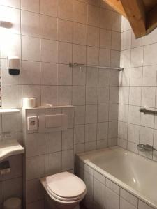 Koupelna v ubytování Landhaus Paradies Samnaun Spiss