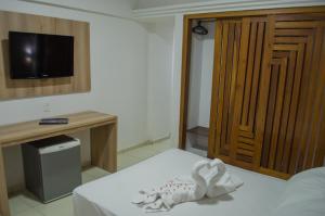 Postel nebo postele na pokoji v ubytování El Aram Beach Express