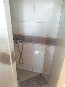 a shower with a hose in a bathroom at Rtanjski konak in Boljevac