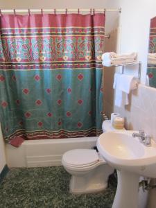 Kylpyhuone majoituspaikassa Budget Inn Odessa