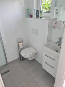 Koupelna v ubytování Apartmán s vlastním vchodem Klima Terasa