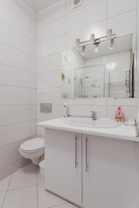 Et badeværelse på Apartments Arcadia Panorama of the sea