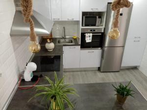 Kuchyň nebo kuchyňský kout v ubytování Apartamento céntrico recién reformado