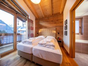 Katil atau katil-katil dalam bilik di Rossberg Hohe Tauern Chalets -6