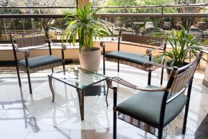 Posezení v ubytování Holambra Garden Hotel