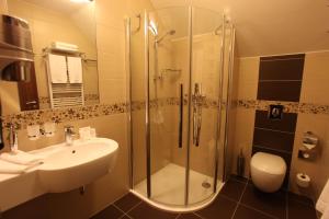 Kúpeľňa v ubytovaní Hotel Sladovna