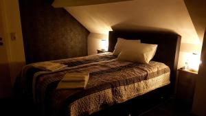 Postel nebo postele na pokoji v ubytování Les étangs du Thioux GUEST HOUSE