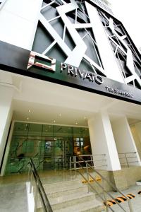 a view of the entrance to a shopping mall at Privato Ortigas in Manila