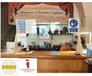 Сертификат, награда, вывеска или другой документ, выставленный в Hotel Residence Confalone