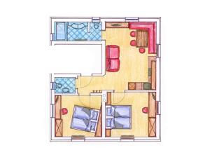 The floor plan of Mountainpeak