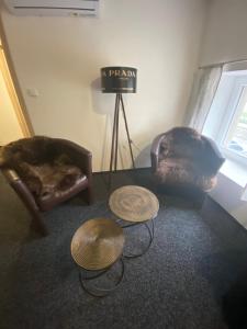 Posezení v ubytování WELLNESS APARTMÁN KAROLÍNA