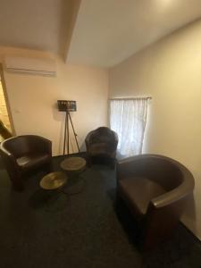 Posezení v ubytování WELLNESS APARTMÁN KAROLÍNA