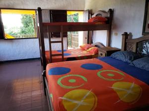 Voodi või voodid majutusasutuse Finca Sanfelipe toas
