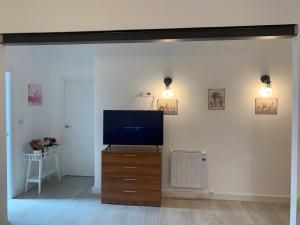 TV a/nebo společenská místnost v ubytování Plaza de españa sol