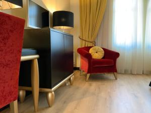 Posezení v ubytování Veneza Hotel