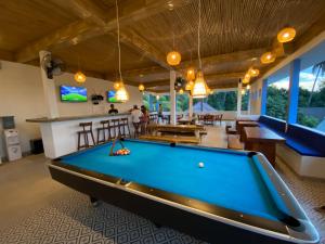 Biliár nebo kulečník v ubytování Kura Kura Divers Lodge