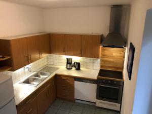 Kuchyň nebo kuchyňský kout v ubytování Ferienhaus Vera