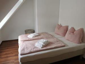 Voodi või voodid majutusasutuse Alte Bäckerei toas