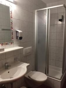 Koupelna v ubytování Landhaus Paradies Samnaun Spiss