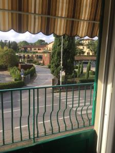 a view from a window of a street at LA BARRIERA affittacamere in Florence