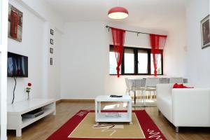 منطقة جلوس في Apartamento Girassol