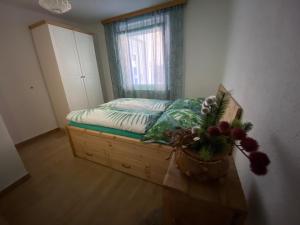 Postel nebo postele na pokoji v ubytování Traumhaus Flattnitz