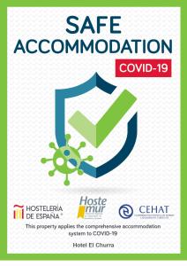Certifikát, hodnocení, plakát nebo jiný dokument vystavený v ubytování Hotel El Churra