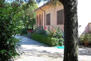 O grădină în afara B&B Villa Iris
