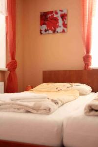 Postel nebo postele na pokoji v ubytování Černý Kocour Apart hotel