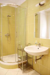 Koupelna v ubytování Černý Kocour Apart hotel