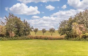a field of grass with trees in the background at Awesome Apartment In Friedrichskoog in Friedrichskoog